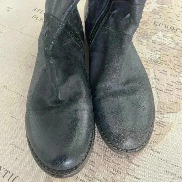 Bed Stu Midge Western Boots Cobbler Series Knee High Leather  Black 39 EUC - Picture 10 of 15